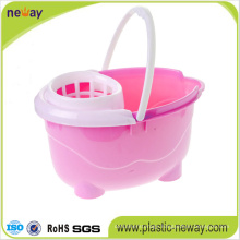 Squeeze Plastic Mop Bucket with Wringer